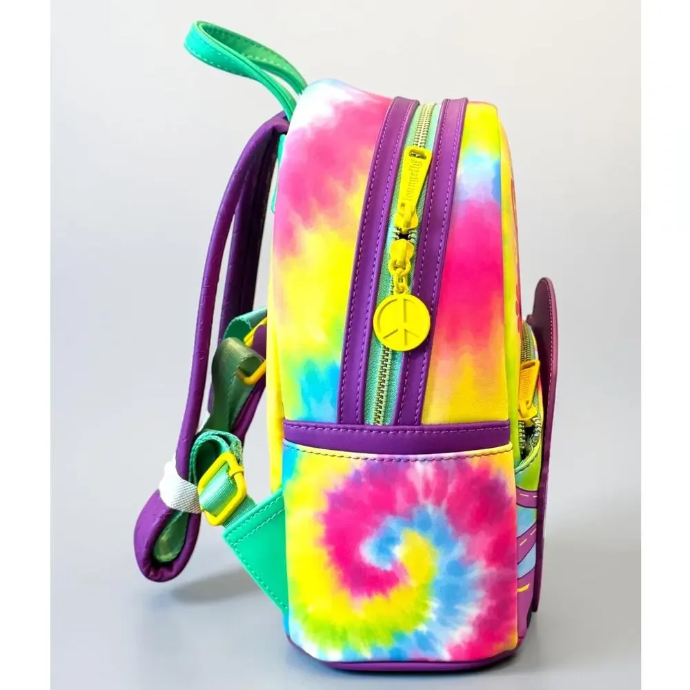 Loungefly Disney Pixar Cars Fillmore Tie Dye Good Vibes Mini Backpack NWT